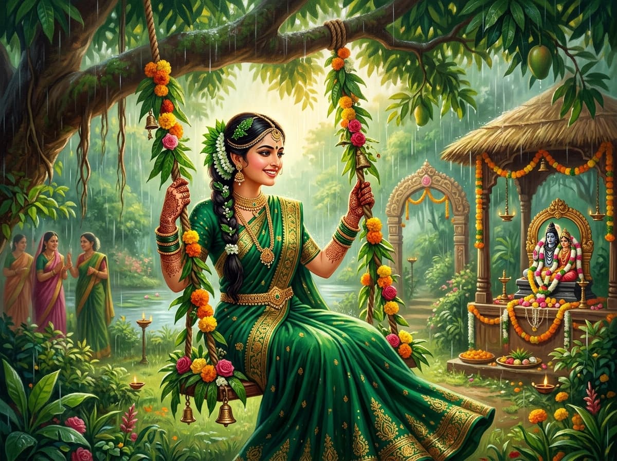Hariyali Teej: Celebrating the Sacred Union and Green Vibrance
