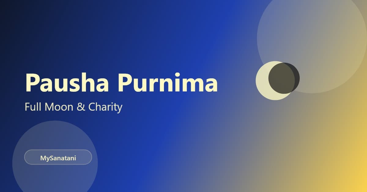 Pausha Purnima: A Day of Sacred Dips and Spiritual Charity