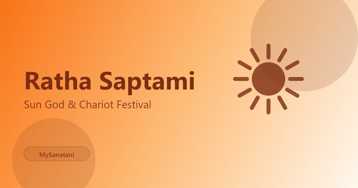 Ratha Saptami: Celebrating the Sun God's Chariot of Life